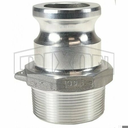 DIXON Type F Cam and Groove Reducing Adapter, 2 x 1-1/2 in, Male Adapter x MNPT, Aluminum, Domestic 1520-F-AL